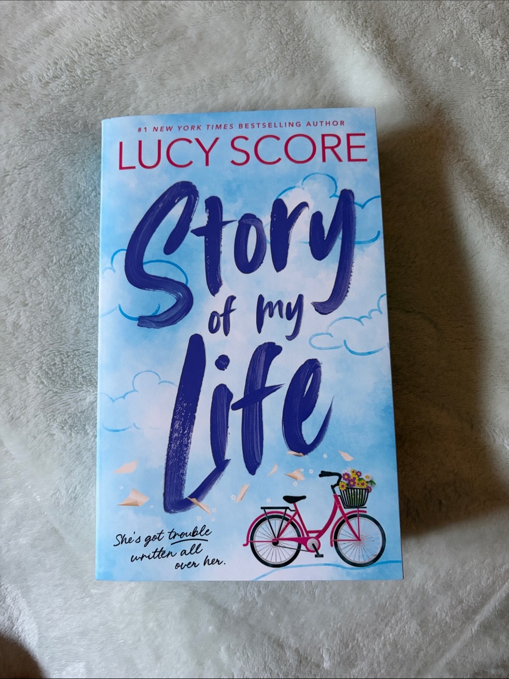 Lucy Score "Story of My Life" Paperback - Blue Cover